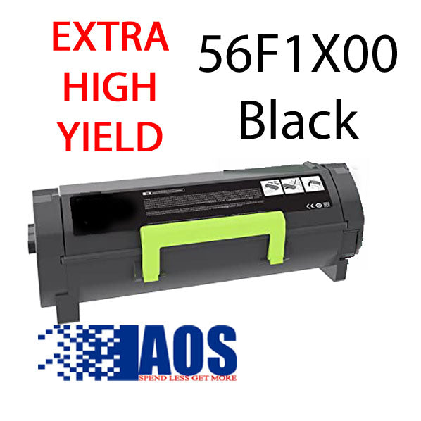 AOS Private Labeled OEM 561X EXTRA HIGH YIELD (20K) Black Toner Cartridge, 56F1X00