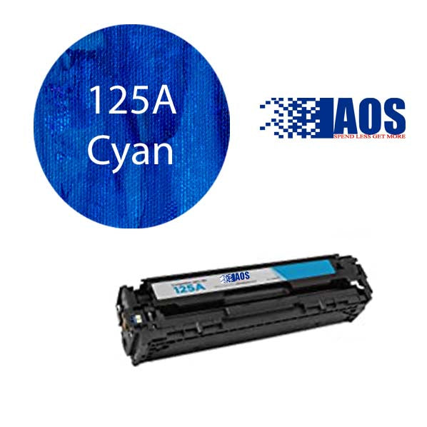 AOS Private Labeled OEM 125A Cyan Toner Cartridge, CB541A