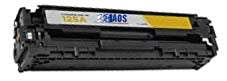 AOS Private Labeled OEM 125A Yellow Toner Cartridge, CB542A