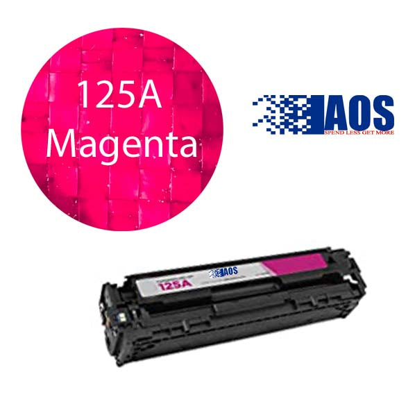 AOS Private Labeled OEM 125A Magenta Toner Cartridge, CB543A