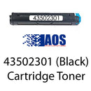 AOS Private Labeled OEM 43502301 Black Toner Cartridge