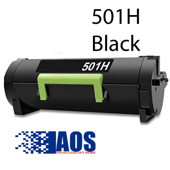 AOS Private Labeled OEM 501H Black High Yield Toner Cartridge, 50F1H0E