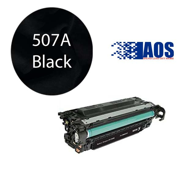AOS Private Labeled OEM 507A Black Standard Yield Toner Cartridge, CE400A