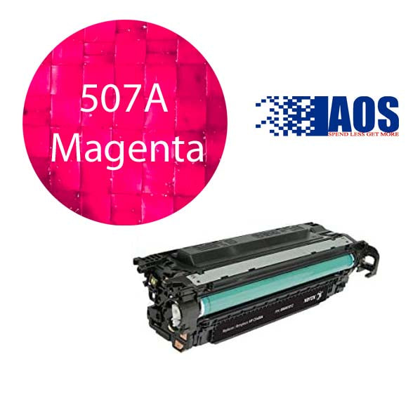 AOS Private Labeled OEM 507A Magenta Standard Yield Toner Cartridge, CE403A