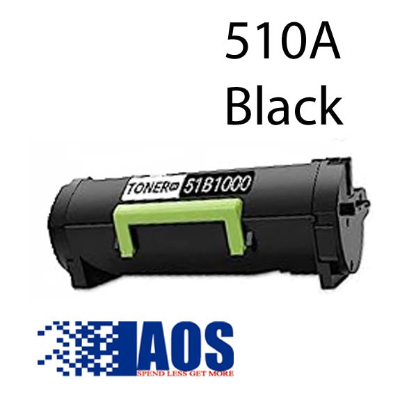 AOS Private Labeled OEM 510A Black Toner Cartridge, 51B1000