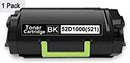 AOS Private Labeled OEM 521 Black Toner Cartridge, 52D1000