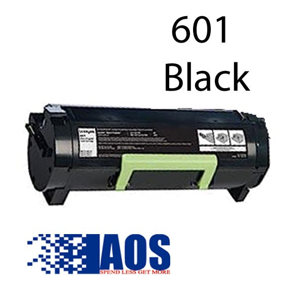 AOS Private Labeled OEM 601 Black Toner Cartridge, 60F1000