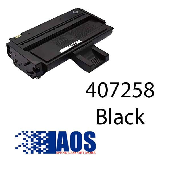AOS Private Labeled OEM 407258 (TYPE SP 201HA) Black Toner Cartridge